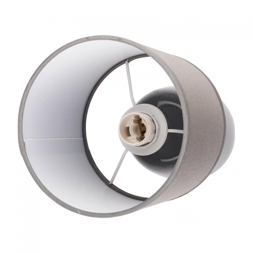 Светильник настольный JH2-02-gy E14 IP20 130х130х255мм керамика; ткань; PVC-пластик сер. JazzWay 5062320 5062320