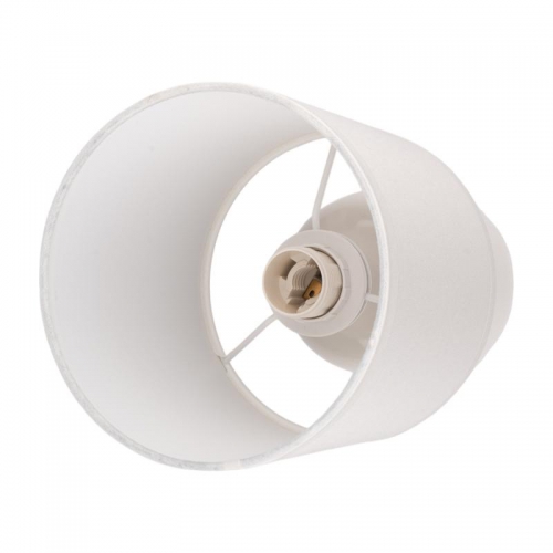 Светильник настольный JH2-02-wh E14 IP20 130х130х255мм керамика; ткань; PVC-пластик бел. JazzWay 5062313 5062313