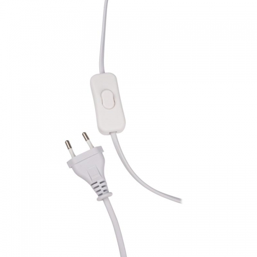 Светильник настольный JH2-02-wh E14 IP20 130х130х255мм керамика; ткань; PVC-пластик бел. JazzWay 5062313 5062313