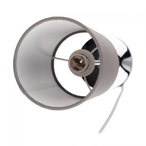 Светильник настольный JH3-01-gy E14 IP20 110х110х310мм метал.; ткань; PVC-пластик сер. JazzWay 5062368 5062368