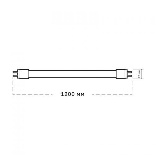 Лампа светодиодная PLED T8-1200GL 30Вт T8 матовая 6500К G13 FROST JazzWay 5066076 5066076