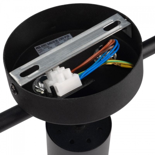 Светильник PCL-0103 3xGU10 IP20 230В BL настен./потолочн. декор. под лампу JazzWay 5066427 5066427