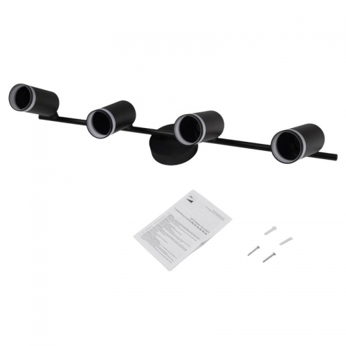 Светильник PCL-0104 4xGU10 IP20 230В BL настен./потолочн. декор. под лампу JazzWay 5066465 5066465