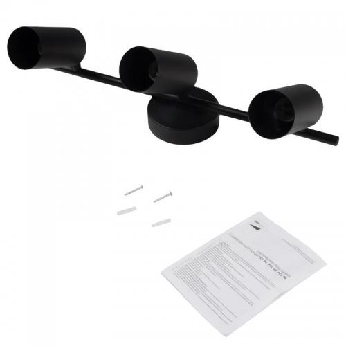 Светильник PCL-0403 3xGU10 IP20 230В BL настен./потолочн. декор. под лампу JazzWay 5066649 5066649