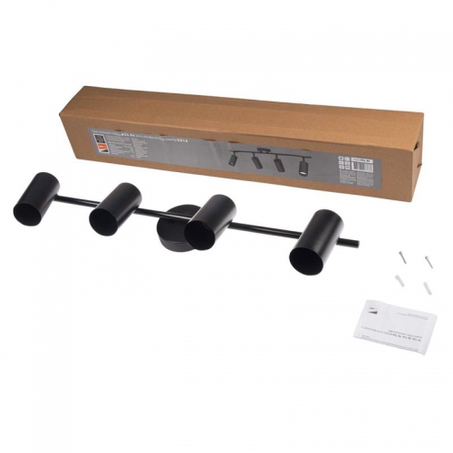 Светильник PCL-0404 4xGU10 IP20 230В BL настен./потолочн. декор. под лампу JazzWay 5066687 5066687