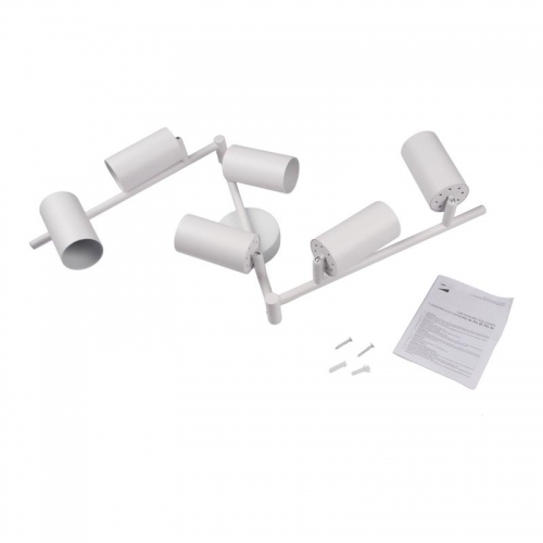 Светильник PCL-0606 6xGU10 IP20 230В WH настен./потолочн. декор. под лампу JazzWay 5066786 5066786