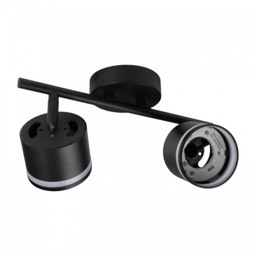 Светильник PCL-0702 max 20Вт (каждая лампа) 2xGX53 IP20 230В BL настен./потолочн. декор. под лампу JazzWay 5066809 5066809