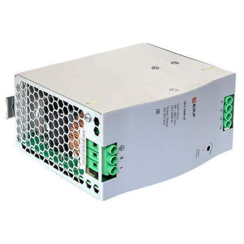 Блок питания на DIN-рейку 240Вт Uвх ~ 220В AC Uвых - 24В DC постоянного тока EKF DR-E-240W-24 DR-E-240W-24