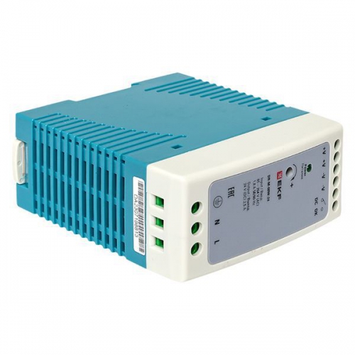 Блок питания на DIN-рейку 60Вт 220В AC/24В DC постоянного тока EKF DR-M-60W-24 DR-M-60W-24