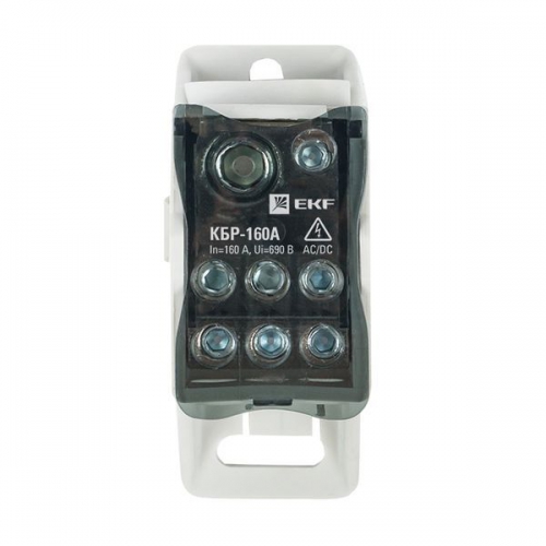 Блок распределительный КРОСС крепеж на панель и DIN КБР-160А EKF plc-kbr160 plc-kbr160
