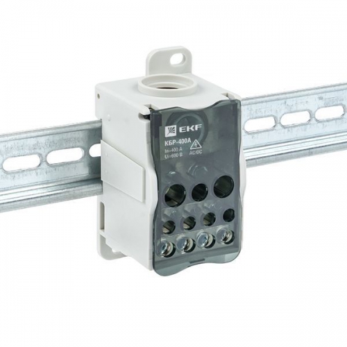 Блок распределительный КРОСС крепеж на панель и DIN КБР-400А EKF plc-kbr400 plc-kbr400