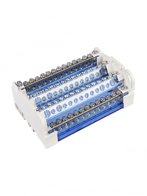 Шина на DIN-рейку в корпусе (кросс-модуль) ШНК 4х15 3L+PEN IEK YND10-4-15-125 YND10-4-15-125