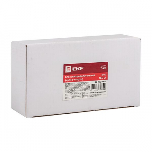 Блок распределительный (кросс-модуль) 160A (4x12) PROxima EKF db-160-4x12 db-160-4x12