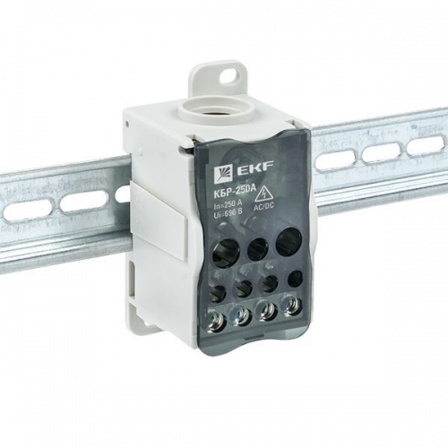 Блок распределительный КРОСС крепеж на панель и DIN КБР-250А EKF plc-kbr250 plc-kbr250