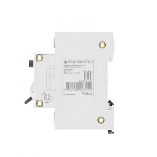 Выключатель автоматический дифференциального тока 2п (1P+N) C 16А 30мА тип A 4.5кА City9 Set 230В SE C9D55616 C9D55616
