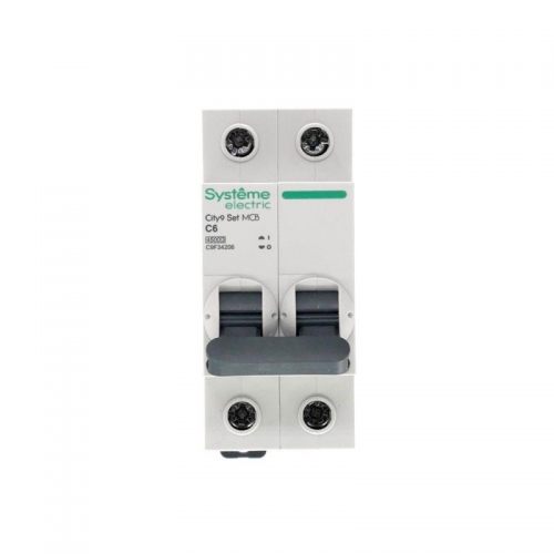 Выключатель автоматический модульный 2п C 6А 4.5кА City9 Set 230В SE C9F34206 C9F34206