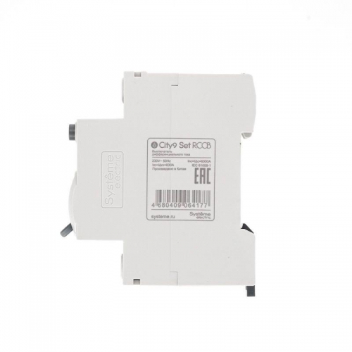 Выключатель дифференциального тока (УЗО) 2п 63А 100мА тип AC City9 Set 230В SE C9R56263 C9R56263