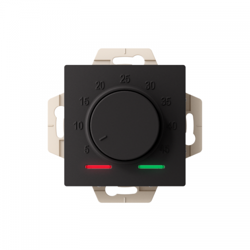 Механизм термостата AtlasDesign 10А электрон. для теплого пола с выносным датчиком +5град.C +45град.C в сборе карбон SchE ATN001035 ATN001035