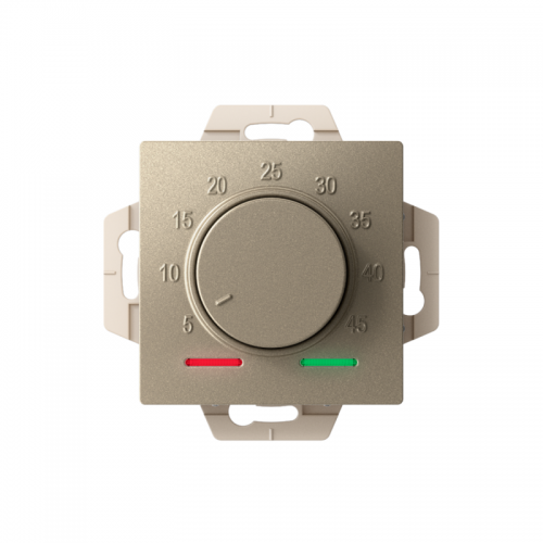 Механизм термостата ATLASDESIGN электрон. теплого пола с датчиком 10А шампань SchE ATN000535 ATN000535