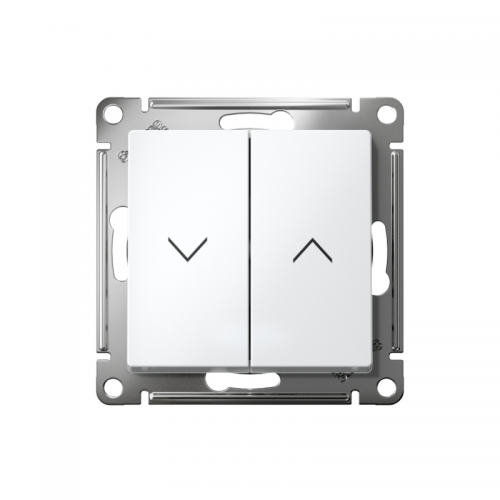 Выключатель для жалюзи 2-кл. AtlasDesign 10А механизм бел. SE ATN000119 ATN000119