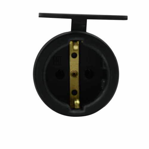 Розетка 1-м MultiSet 16А 250В IP44 с заземл. каучук черн. SE MST4002BK MST4002BK