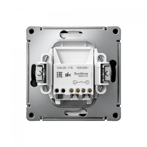 Выключатель 1-кл. ArtGallery 10AX быстрозажим. клем. механизм карбон SE GAL001011S GAL001011S