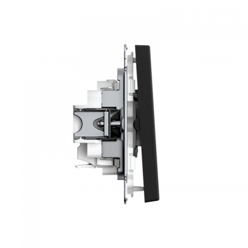 Выключатель 2-кл. ArtGallery 10AX быстрозажим. клем. механизм карбон SE GAL001051S GAL001051S