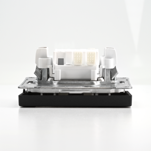 Переключатель 1-кл. ArtGallery 10AX быстрозажим. клем. механизм карбон SE GAL001061S GAL001061S