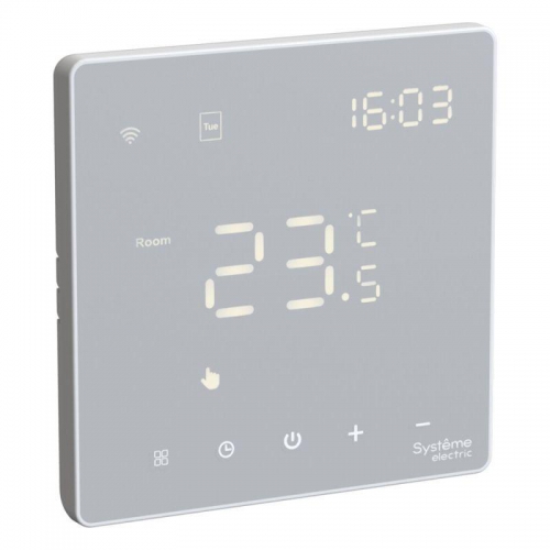 Термостат программируемый ArtGallery 16А с Wi-Fi для электрич. теплого пола моноблочный бел. SE GAL000138 GAL000138