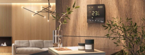 Термостат программируемый ArtGallery 16А с Wi-Fi для электрич. теплого пола моноблочный черн. SE GAL001038 GAL001038