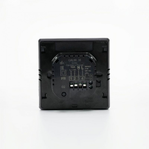 Термостат программируемый ArtGallery 16А с Wi-Fi для электрич. теплого пола моноблочный черн. SE GAL001038 GAL001038