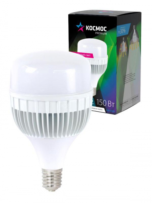 Лампа светодиодная KOSMOS premium HWLED 150Вт 4500К E40 175-265В КОСМОС KHWLED150WE4045 KHWLED150WE4045