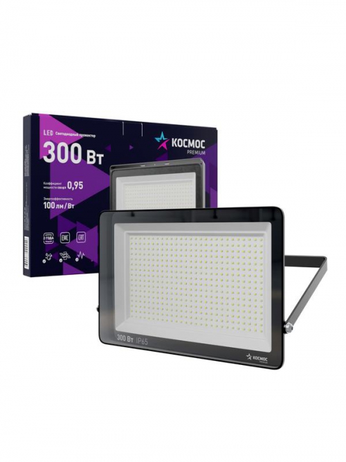 Прожектор светодиодный PREMIUM 300Вт 6500К 30000лм IP65 КОСМОС KOS_PR_LED_300 KOS_PR_LED_300