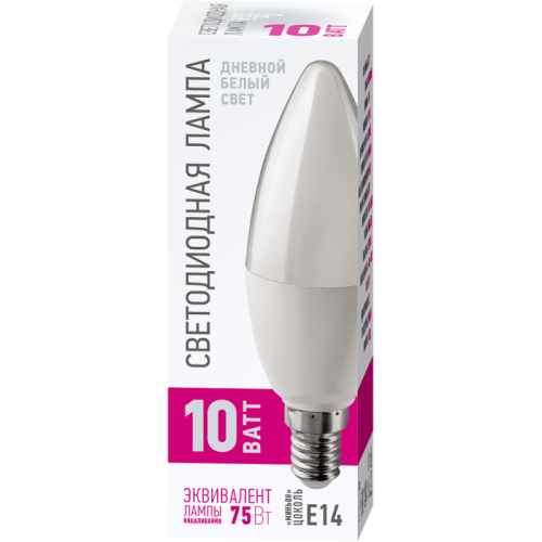 Лампа светодиодная 90 115 OLL-C37-10-230-6.5K-E14-PROMO ОНЛАЙТ 90115 90115