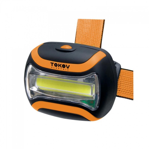 Фонарь налобный на батарейках ААх3 TOKOV ELECTRIC TKE-NF-B-01 TKE-NF-B-01