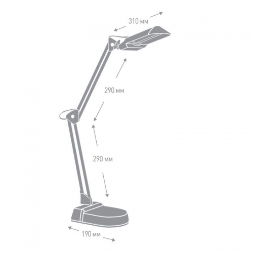 Светильник KD-017A настол. база + струбцина 230В 11Вт КЛЛ 2G7 черн. Camelion 3276 3276
