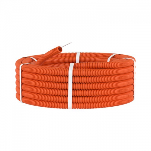 Труба гофрированная ПНД d16мм тяжелая с протяж. оранж. (уп.100м) DKC 71516 71516