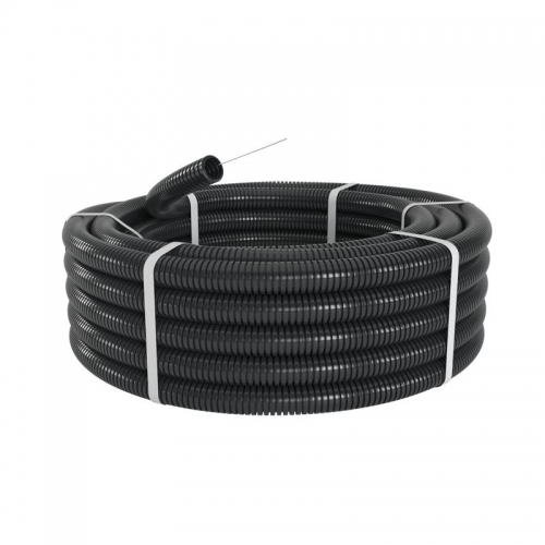 Труба гофрированная ПА d29мм ПВ-2 dвнутр. 28.3мм dнар. 34.5мм с протяж. черн. (уп.25м) DKC PA612935F2 PA612935F2