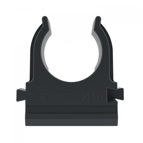 Держатель для труб (клипса) d16мм с защелкой черн. DKC 51016N 51016N