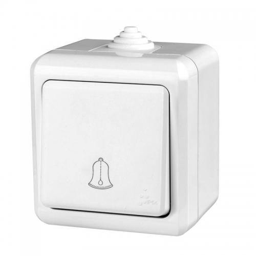 Кнопка звонка ОП Dita IP54 10А 250В бел. TOKOV ELECTRIC TKL-DT-DB-C01-IP54 TKL-DT-DB-C01-IP54