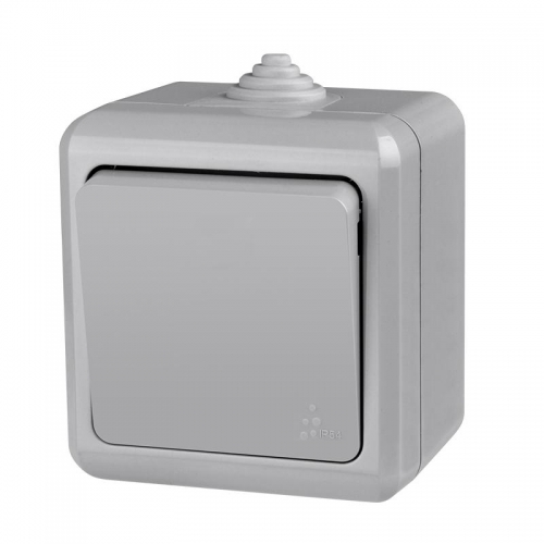 Выключатель 1-кл. ОП Dita IP54 10А 250В сер. TOKOV ELECTRIC TKL-DT-V1-C06-IP54 TKL-DT-V1-C06-IP54