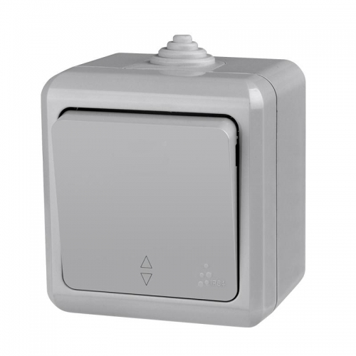 Переключатель 1-кл. ОП Dita IP54 10А 250В сер. TOKOV ELECTRIC TKL-DT-P1-C06-IP54 TKL-DT-P1-C06-IP54