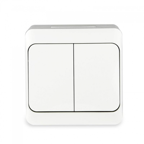 Выключатель 2-кл. ОП Nix 10А IP54 250В бел. TOKOV ELECTRIC TKE-NX-V2-C01-IP54 TKE-NX-V2-C01-IP54