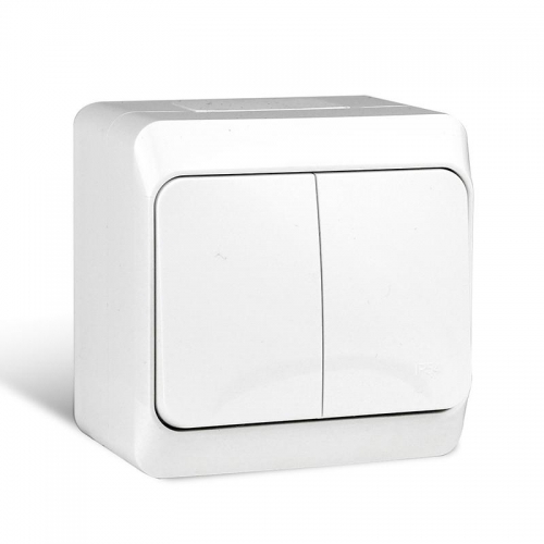 Выключатель 2-кл. ОП Nix 10А IP54 250В бел. TOKOV ELECTRIC TKE-NX-V2-C01-IP54 TKE-NX-V2-C01-IP54