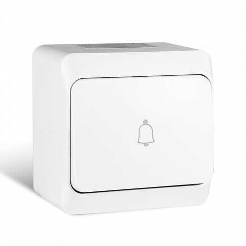 Кнопка звонка ОП Nix 10А IP54 250В бел. TOKOV ELECTRIC TKE-NX-DB-C01-IP54 TKE-NX-DB-C01-IP54