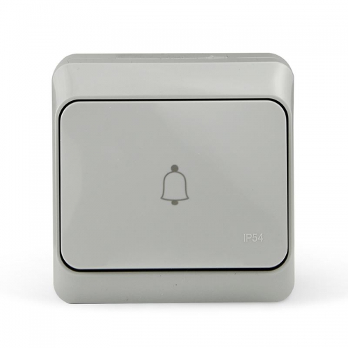 Кнопка звонка ОП Nix 10А IP54 250В сер. TOKOV ELECTRIC TKE-NX-DB-C06-IP54 TKE-NX-DB-C06-IP54