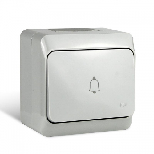 Кнопка звонка ОП Nix 10А IP54 250В сер. TOKOV ELECTRIC TKE-NX-DB-C06-IP54 TKE-NX-DB-C06-IP54