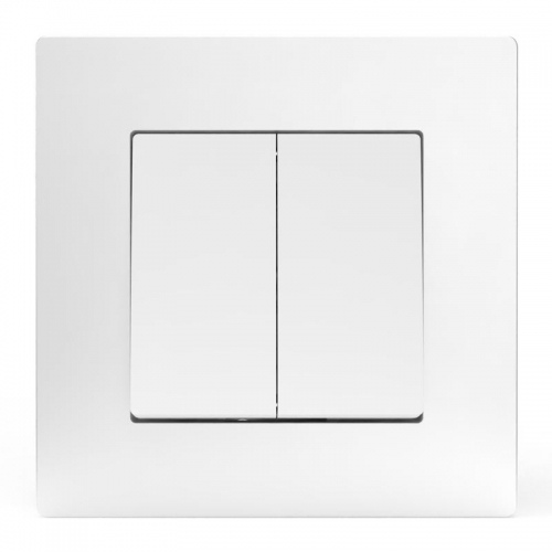 Выключатель 2-кл. СП Pixel 10А IP20 в сборе бел. TOKOV ELECTRIC TKE-PX-V2F-C01 TKE-PX-V2F-C01