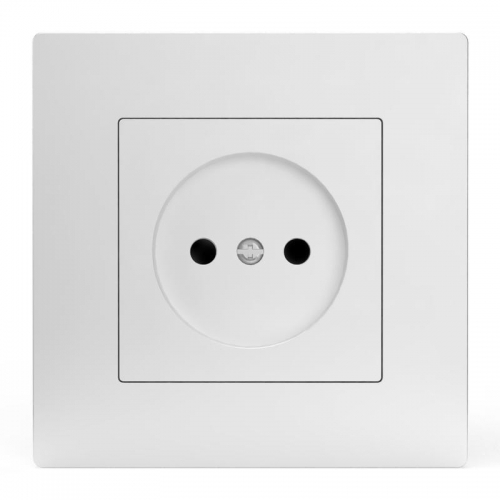 Розетка 1-м СП Pixel 16А IP20 без заземл. в сборе бел. TOKOV ELECTRIC TKE-PX-R1F-C01 TKE-PX-R1F-C01