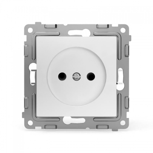 Розетка 1-м СП Pixel 16А IP20 без заземл. защ. шторки механизм бел. TOKOV ELECTRIC TKE-PX-R1SF-C01 TKE-PX-R1SF-C01